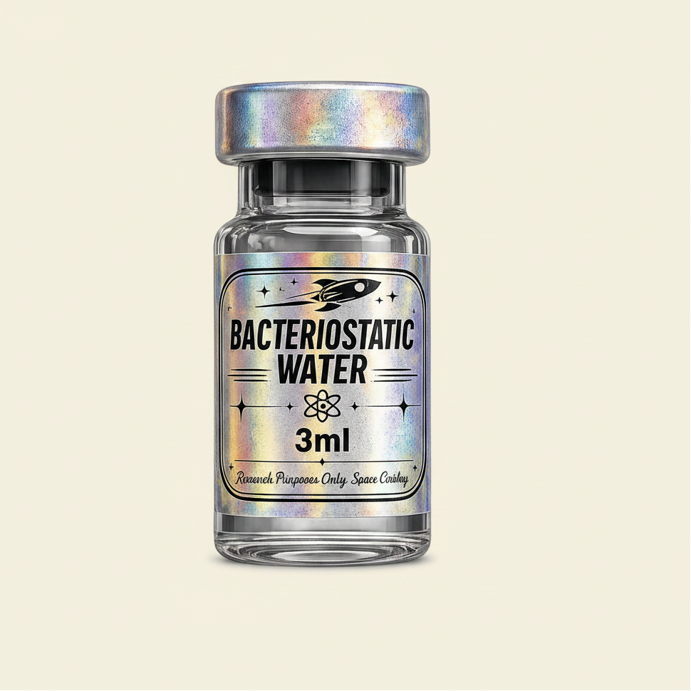 Bacteriostatic Water — Cream Background