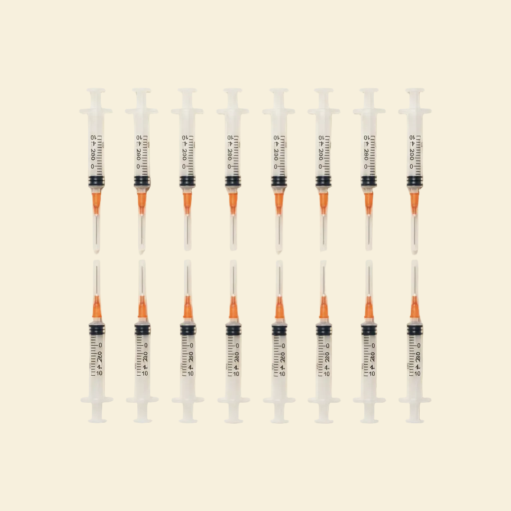 Insulin Needles — Cream Background