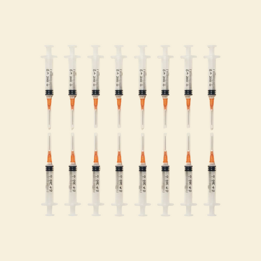 Insulin Needles — Cream Background